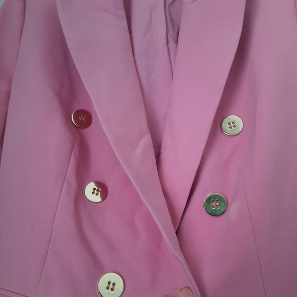 Barbie pink double breasted blazer sz 8 - Picture 4 of 7